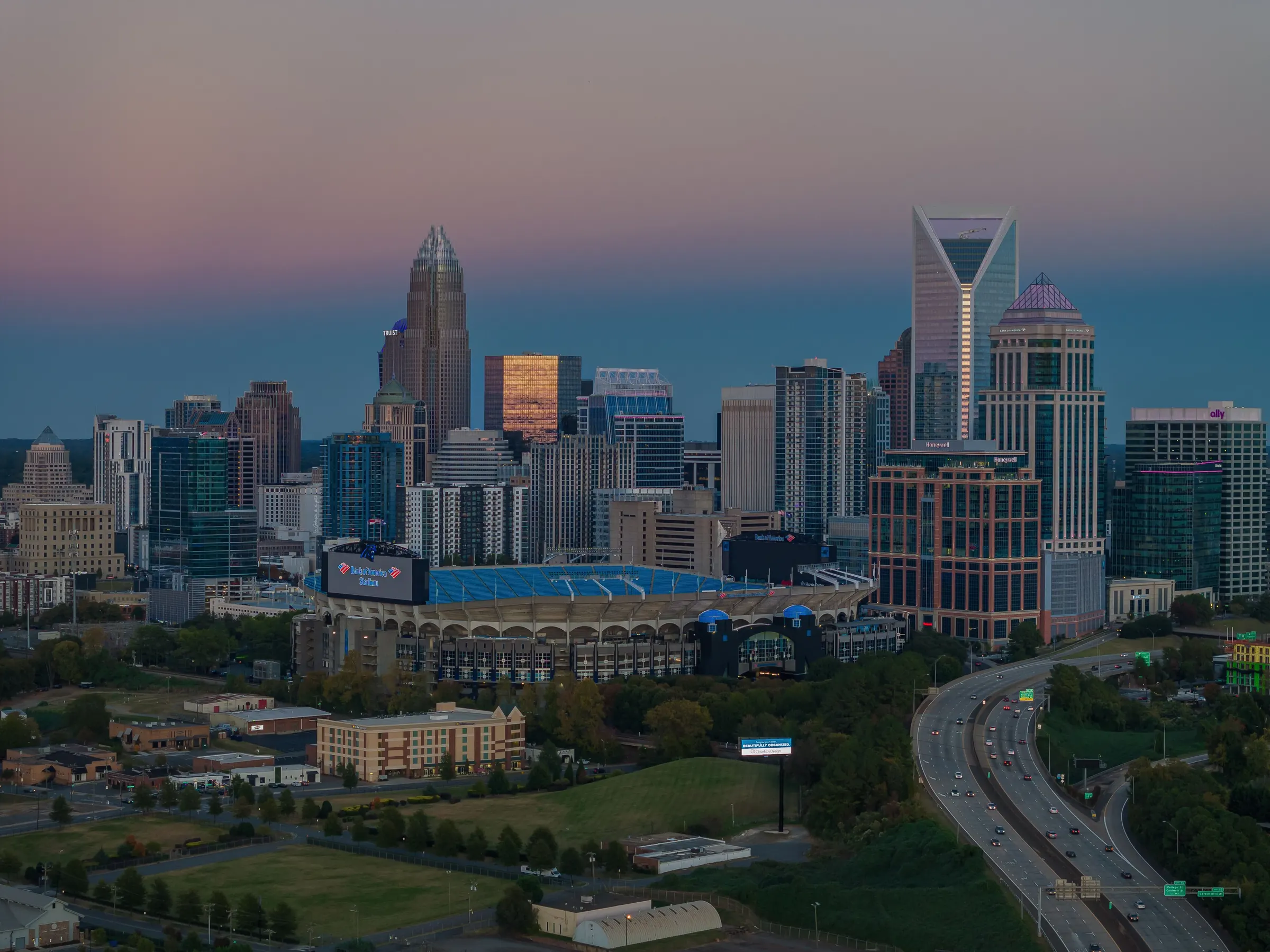 Uptown Charlotte skyline